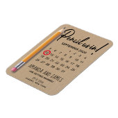Magnet Flexible Pensez-Nous En Carton Calendrier Enregistrer La Da (Côté Gauche)