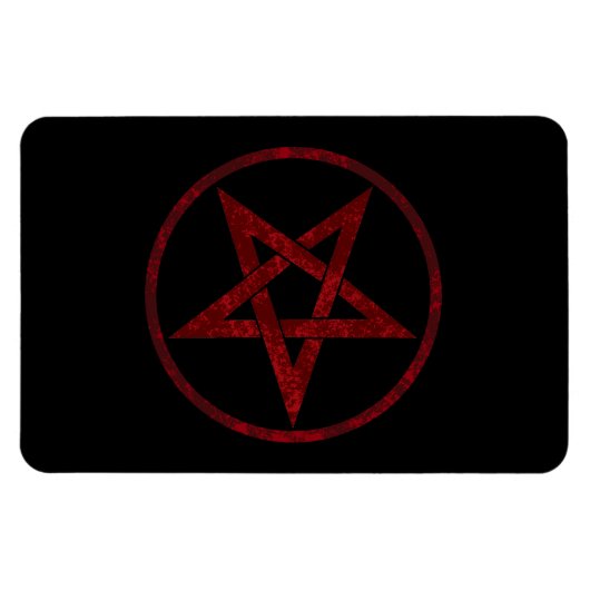 Magnet Flexible Pentagram Red Devil (Horizontal)