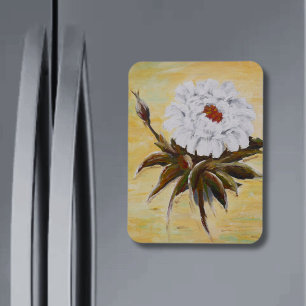 Magnet Flexible Peony blanc