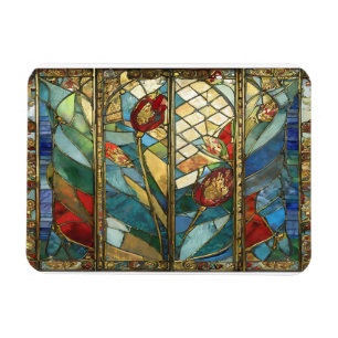 Magnet Flexible Pépites en chef rouges en verre tendu au lever du 