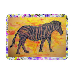 Magnet Flexible percée de zèbre violet