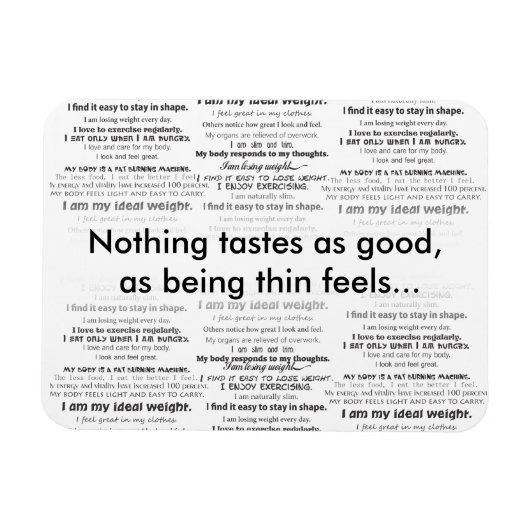 Magnet Flexible Perdre du poids, sentir grand (Horizontal)