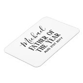 Magnet Flexible Père de l'année PAPA mari homme CUSTOPM TEXTE (Côté Gauche)