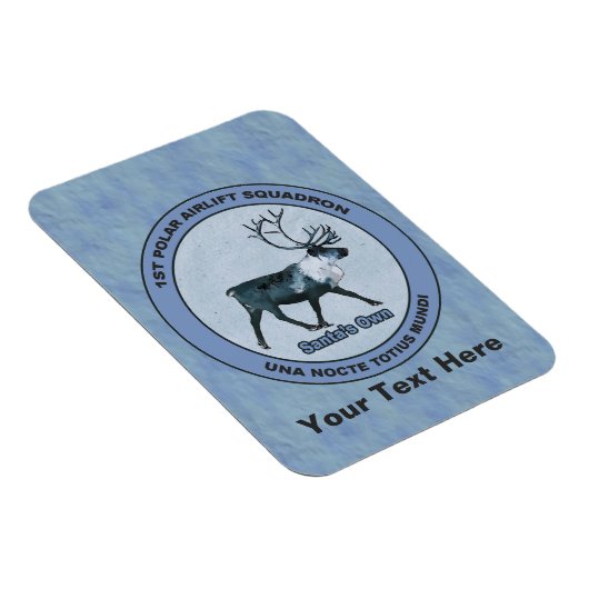 Magnet Flexible Père Noël 1er Polar Airlift Sqdn - Subduit (Côté Droit)