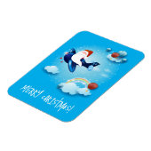 Magnet Flexible Père Noël arrive (Côté Gauche)