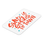 Magnet Flexible Père Noël arrive à Town Holiday Design (Côté Gauche)