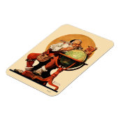 Magnet Flexible Père Noël au monde (Côté Gauche)