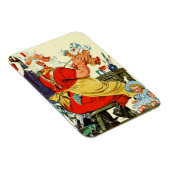 Magnet Flexible Père Noël au travail (Côté Droit)