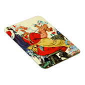 Magnet Flexible Père Noël au travail (Côté Droit)