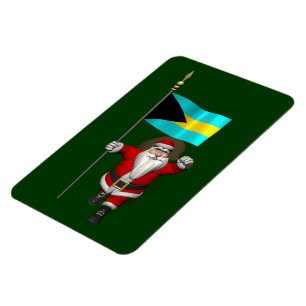 Magnet Flexible Père Noël avec l'enseigne des Bahamas