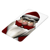 Magnet Flexible Père Noël Avec Moustache Rouge (Côté Gauche)