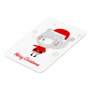 Magnet Flexible Père Noël Bear Doodles