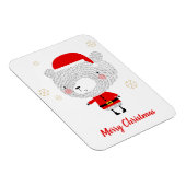 Magnet Flexible Père Noël Bear Doodles (Côté Droit)