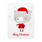 Magnet Flexible Père Noël Bear Doodles (Vertical)