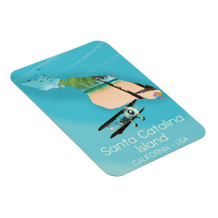 Magnet Flexible Père Noël Catalina Island Californie États-Unis