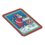 MAGNET FLEXIBLE PÈRE NOËL CLAWS CAT SUR LE TOIT APPORTANT DES CADE (Côté Droit)