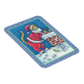 MAGNET FLEXIBLE PÈRE NOËL CLAWS CAT SUR LE TOIT APPORTANT DES CADE (Côté Droit)