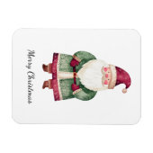 Magnet Flexible Père Noël de Noël Rouge Vert (Horizontal)