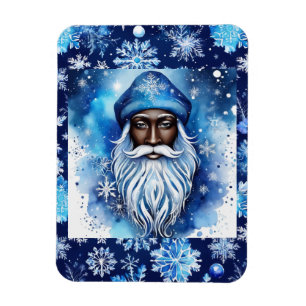 Magnet Flexible Père Noël en bleu