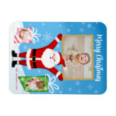 Magnet Flexible Père Noël fête le joyeux Noël 3 Photo (Horizontal)