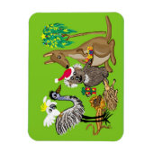 Magnet Flexible Père Noël koala Noël australien (Vertical)