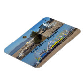 Magnet Flexible Père Noël Monica Beach Californie (Côté Gauche)