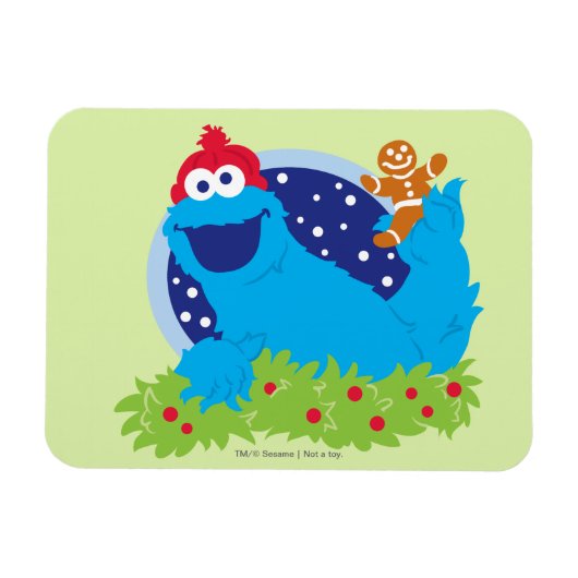 Magnet Flexible Père Noël Monstre de Cookie (Horizontal)