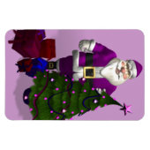 Magnet Flexible Père Noël pourpre (Horizontal)