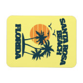 Magnet Flexible Père Noël Rosa Beach Floride (Horizontal)