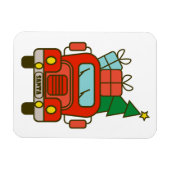 Magnet Flexible Père Noël vue de devant Joyeux Noël (Horizontal)