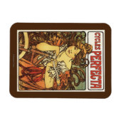 Magnet Flexible Perfecta Vélos avec une femme Publicité Poste (Horizontal)