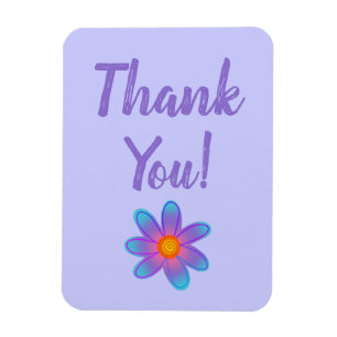 Magnet Flexible Periwinkle Purple Flower