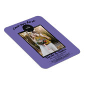 Magnet Flexible Périwinkle Sceau de cire photo mariage Enregistrer (Côté Droit)