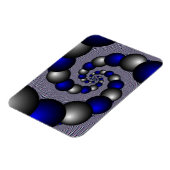 Magnet Flexible Perles D'Argent Et Bleues À L'Infini