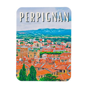 Magnet Flexible Perpignan Photo Vintage