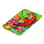 Magnet Flexible perroquet coloré (Côté Gauche)