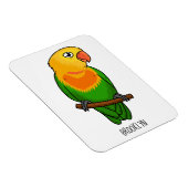 Magnet Flexible Perroquet de caricature mignon lovebird (Côté Droit)