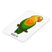 Magnet Flexible Perroquet de caricature mignon lovebird (Côté Gauche)