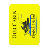 Magnet Flexible Personalized Cruise Door Fluorescent Marker (Vertical)