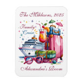 Magnet Flexible Personalized Family Cruise Name Year (Vertical)