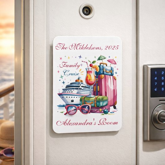 Magnet Flexible Personalized Family Cruise Name Year