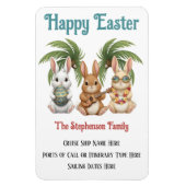 Magnet Flexible Personalized Happy Easter Cruise Door (Vertical)