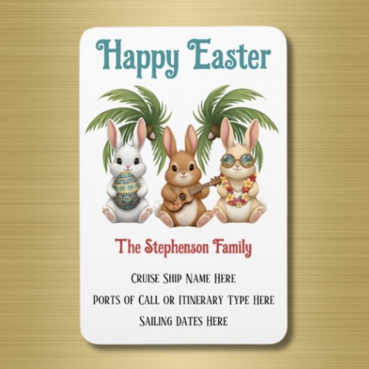 Magnet Flexible Personalized Happy Easter Cruise Door