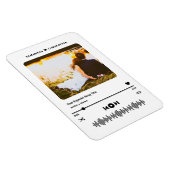 Magnet Flexible Personalized Name Special Song Music Player Photo (Côté Droit)