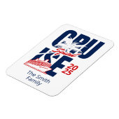 Magnet Flexible Personalized Red and Blue Cruise Family Name (Côté Gauche)