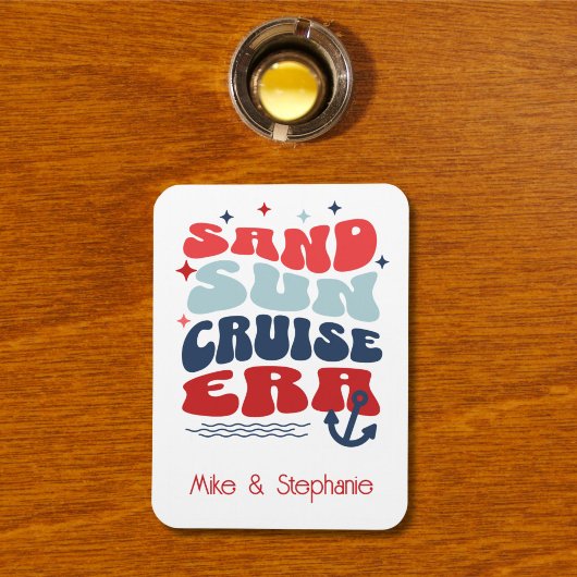 Magnet Flexible Personalized Retro Cruise Family Name