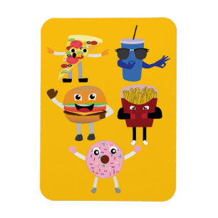 Magnet Flexible Personnages de nourriture