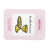 Magnet Flexible Personnalisable, Corps de Communion de Fille et Sa (Horizontal)