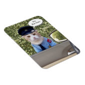 Magnet Flexible Personnalisable Drôle Officier Chat (Côté Droit)