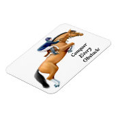 Magnet Flexible Personnalisable Show Jumper Equestrie Horse Premiu (Côté Gauche)